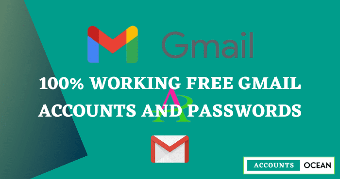 free gmail accounts and latest passwords