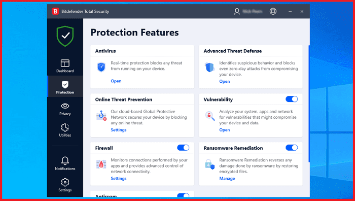 Bitdefender Total Security Pro Features