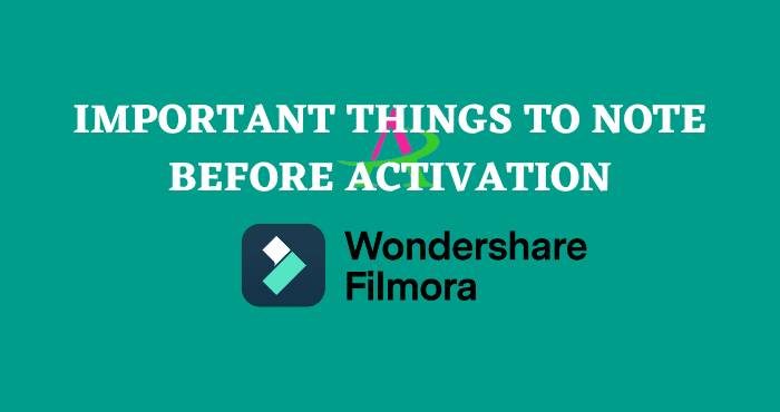Important Things to Note Before Activation